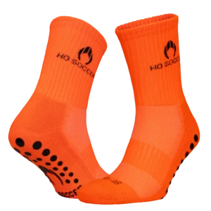 Non Slip Socks Twin Pack - Orange - S