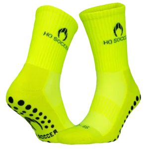 Non Slip Socks Twin Pack - Lime - L